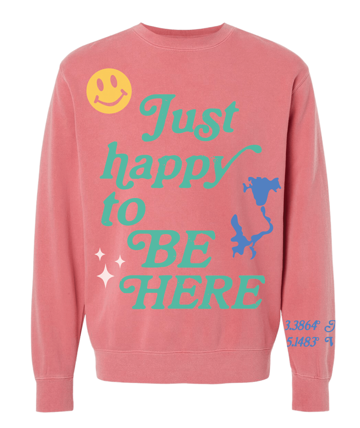 Just Happy To Be Here Crewneck