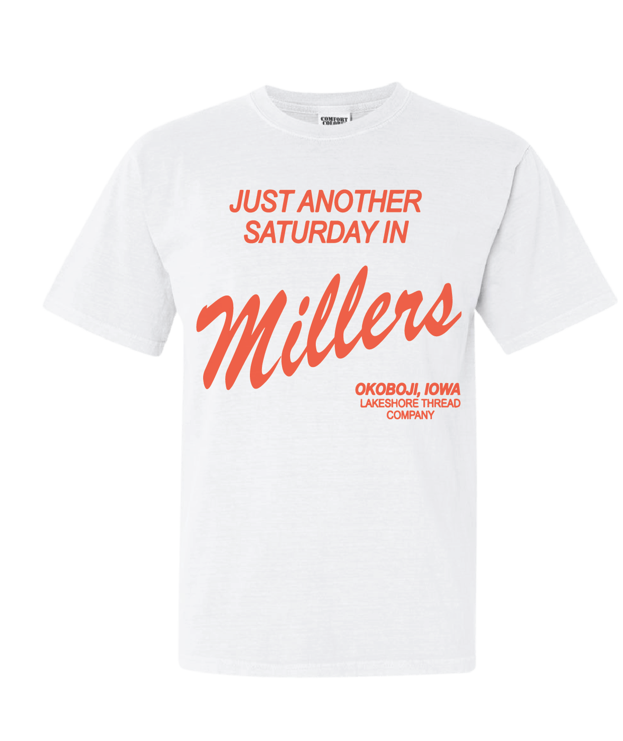 Saturday in Miller's Short Sleeve T-Shirt